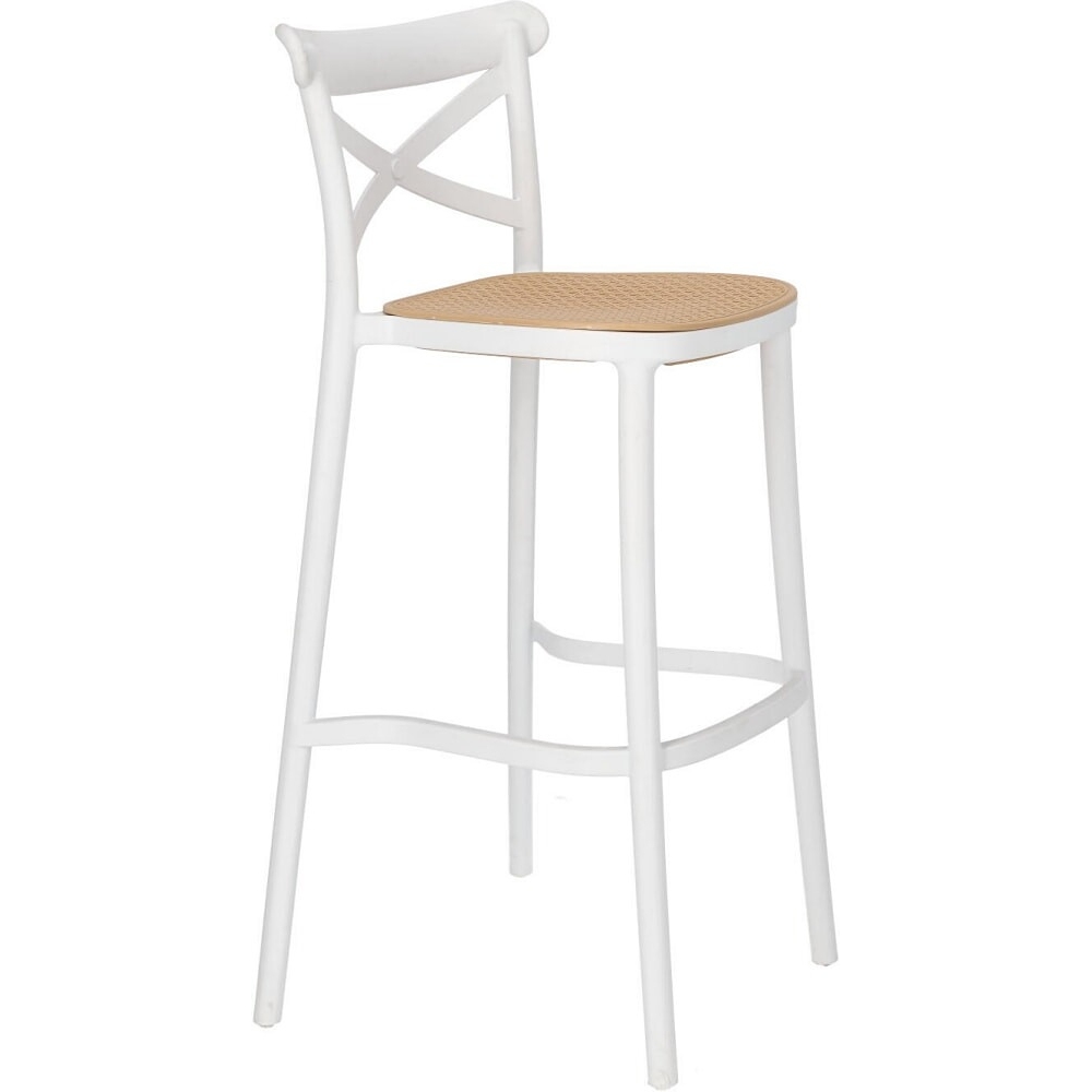 Cross back plastic bar chair-PP Chair