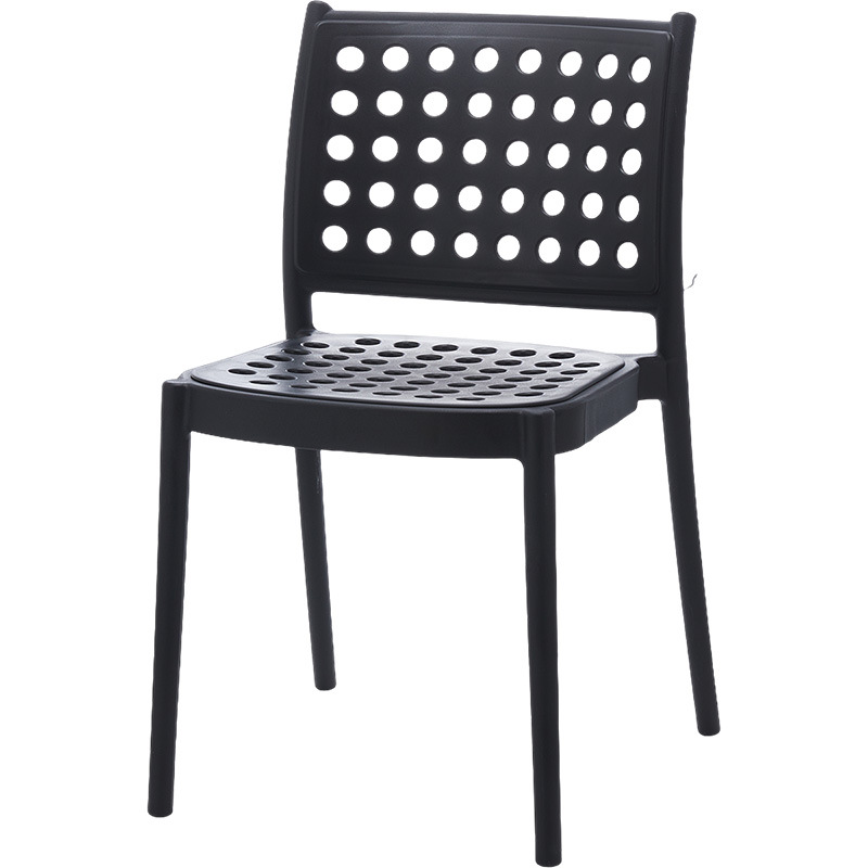 Hollow out design black plastic chair-PP Chair