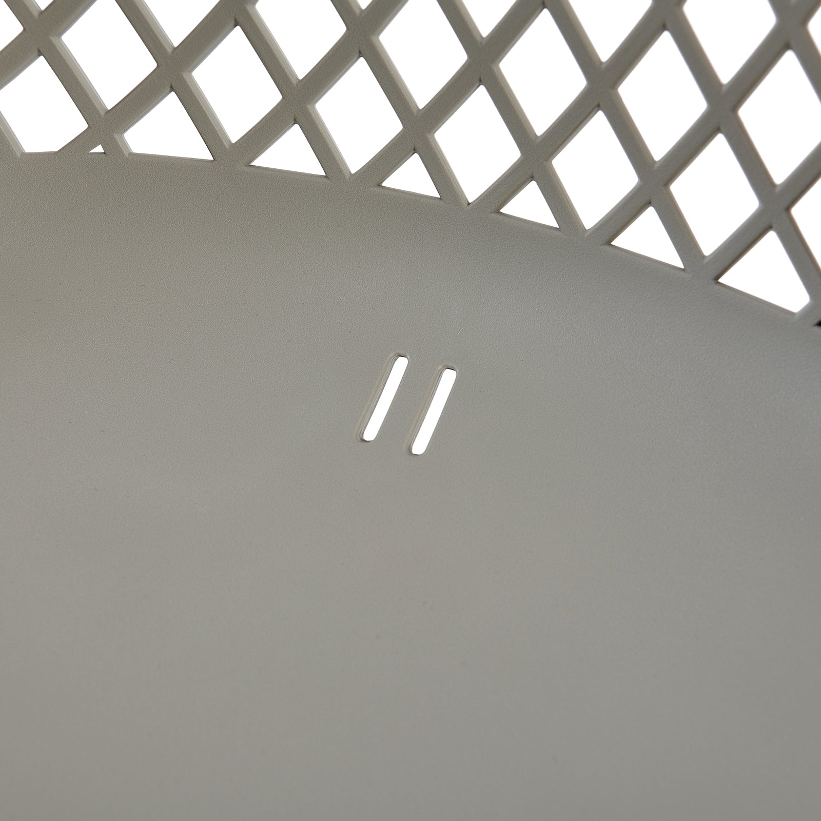 Grey Plastic Dining Chair With Wood Feet-PP Chair