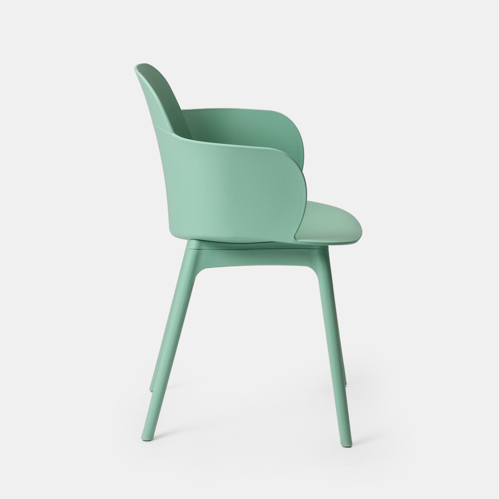 Modular Mint Green Polypropylene Armchair