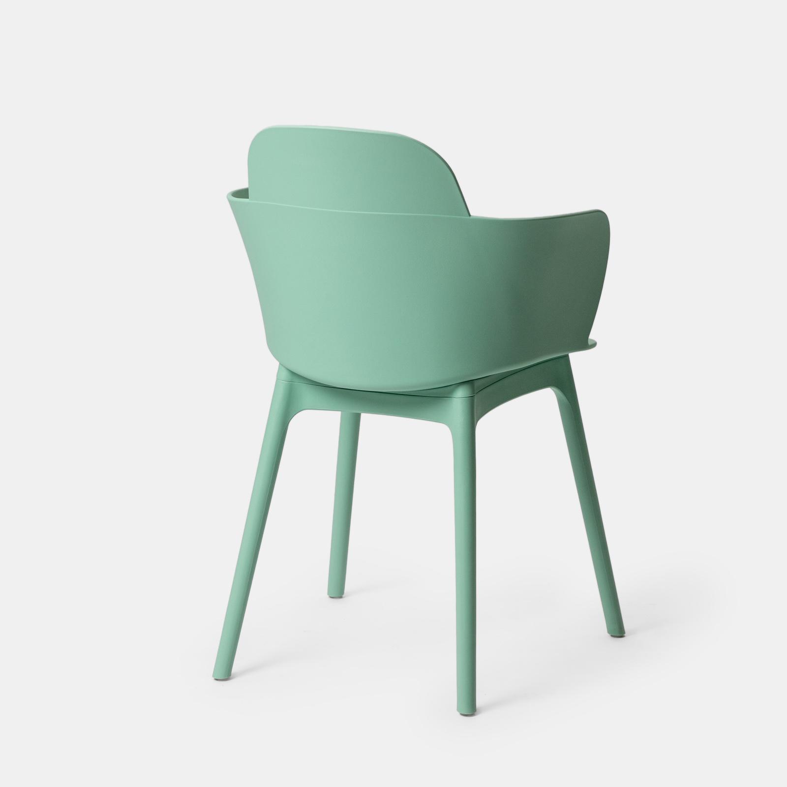Modular Mint Green Polypropylene Armchair