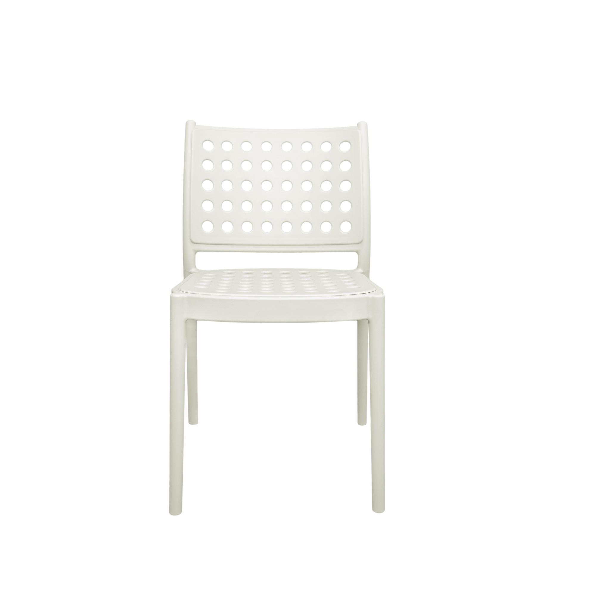 Hollow out design white plastic chair-PP Chair