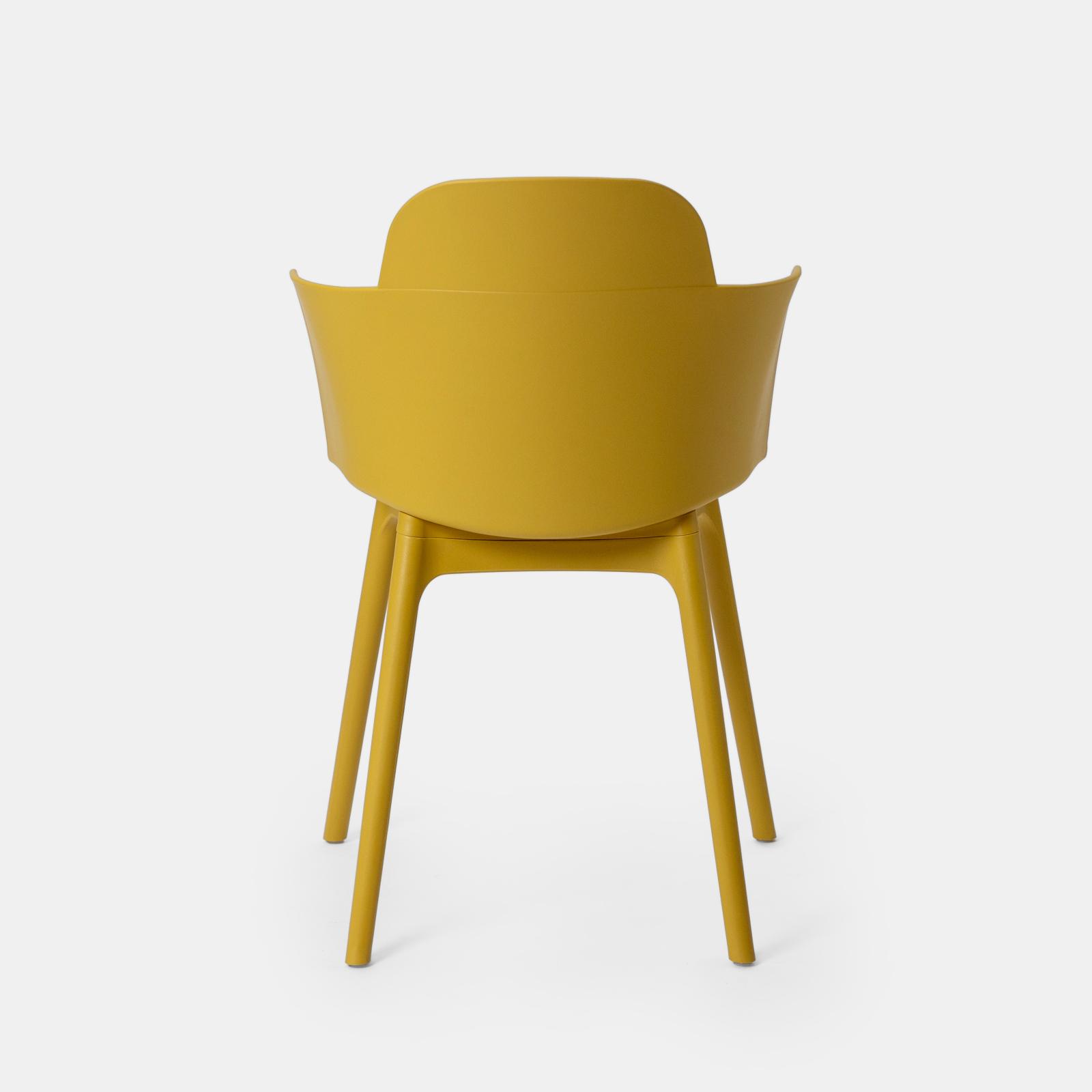 Mustard Polypropylene Armchair – Modern & Durable Lounge Chair