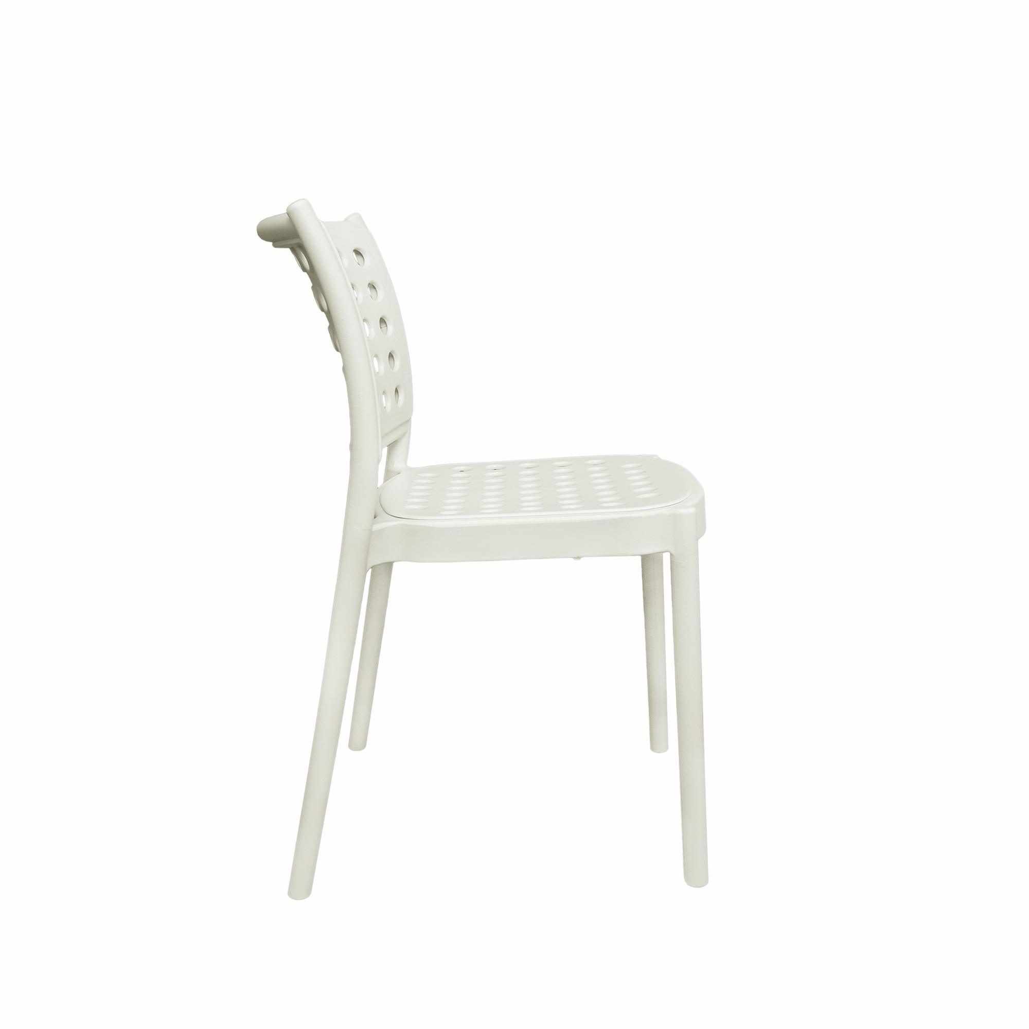 Hollow out design white plastic chair-PP Chair