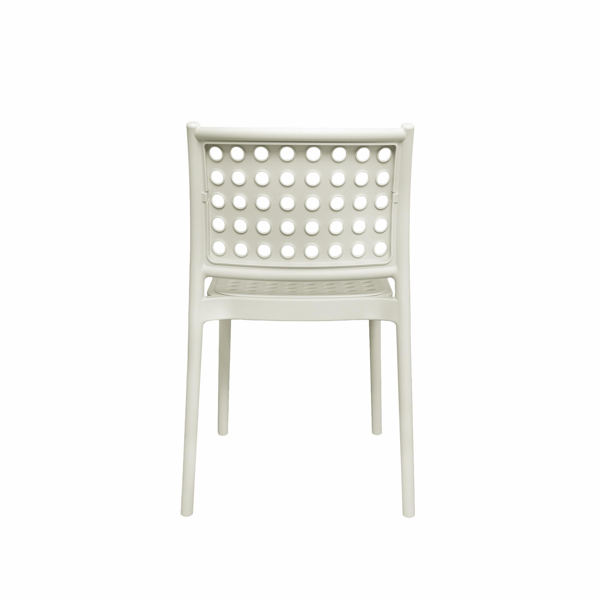 Hollow out design white plastic chair-PP Chair