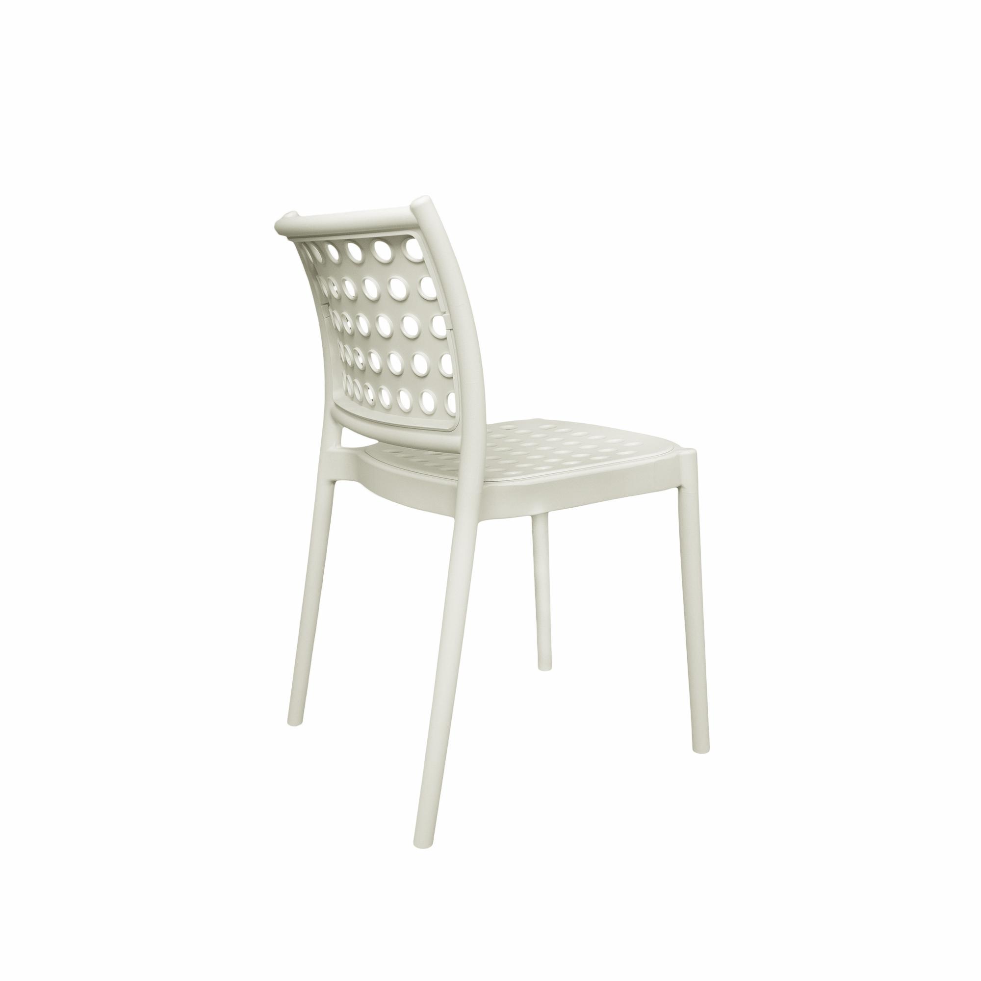 Hollow out design white plastic chair-PP Chair