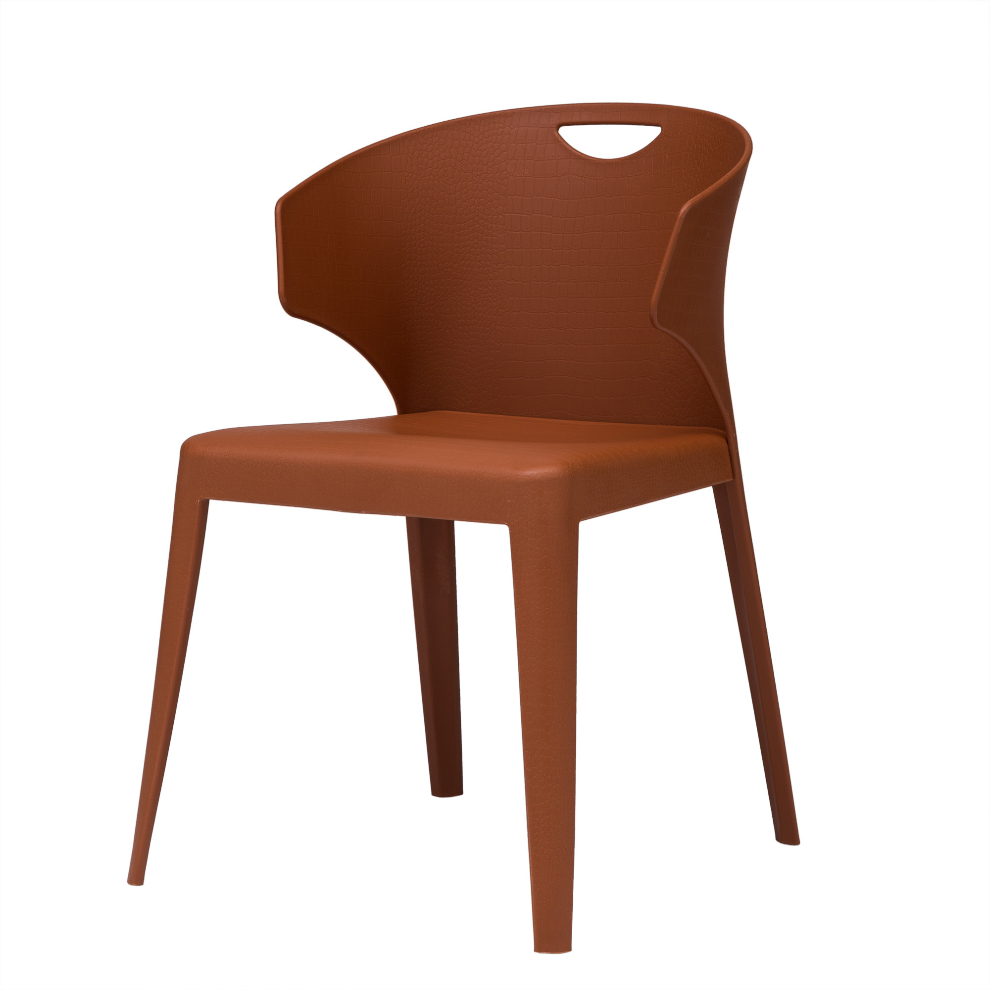 Durable Plastic Chair in Orange