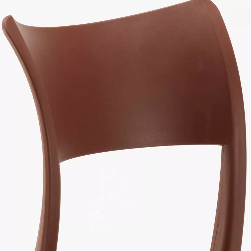 Polypropylene Outdoor Chairs In Brown-PP Chair
