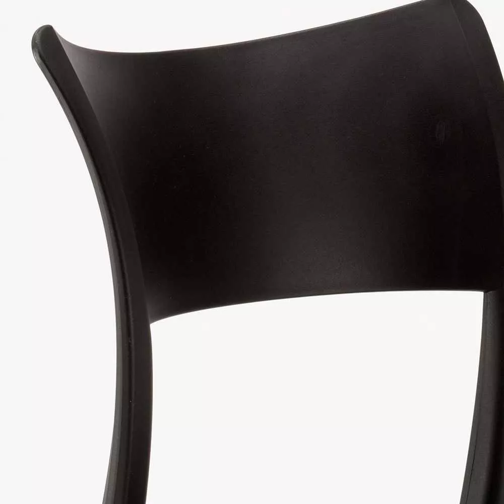 Polypropylene Outdoor Chairs In Black-PP Chair