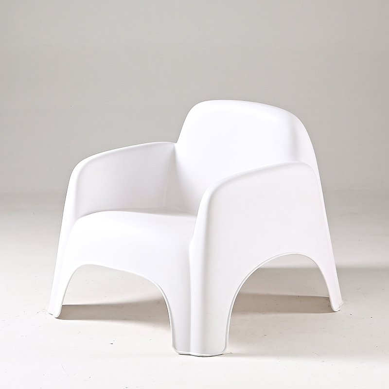 White Plastic Sofa Armchair-PP Chair