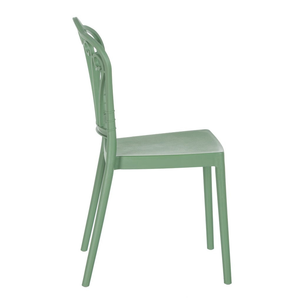Green Plastic Restaurant Chair-PP Chair