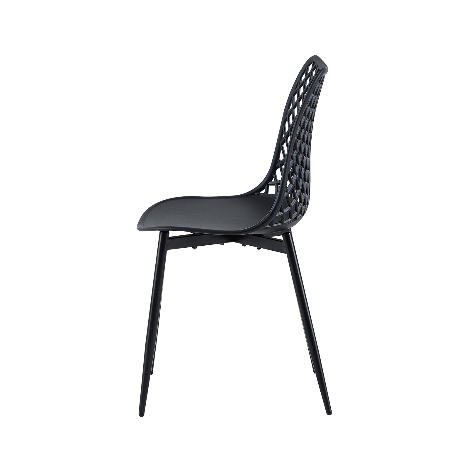 Black Plastic Kitchen Chair-PP Chair