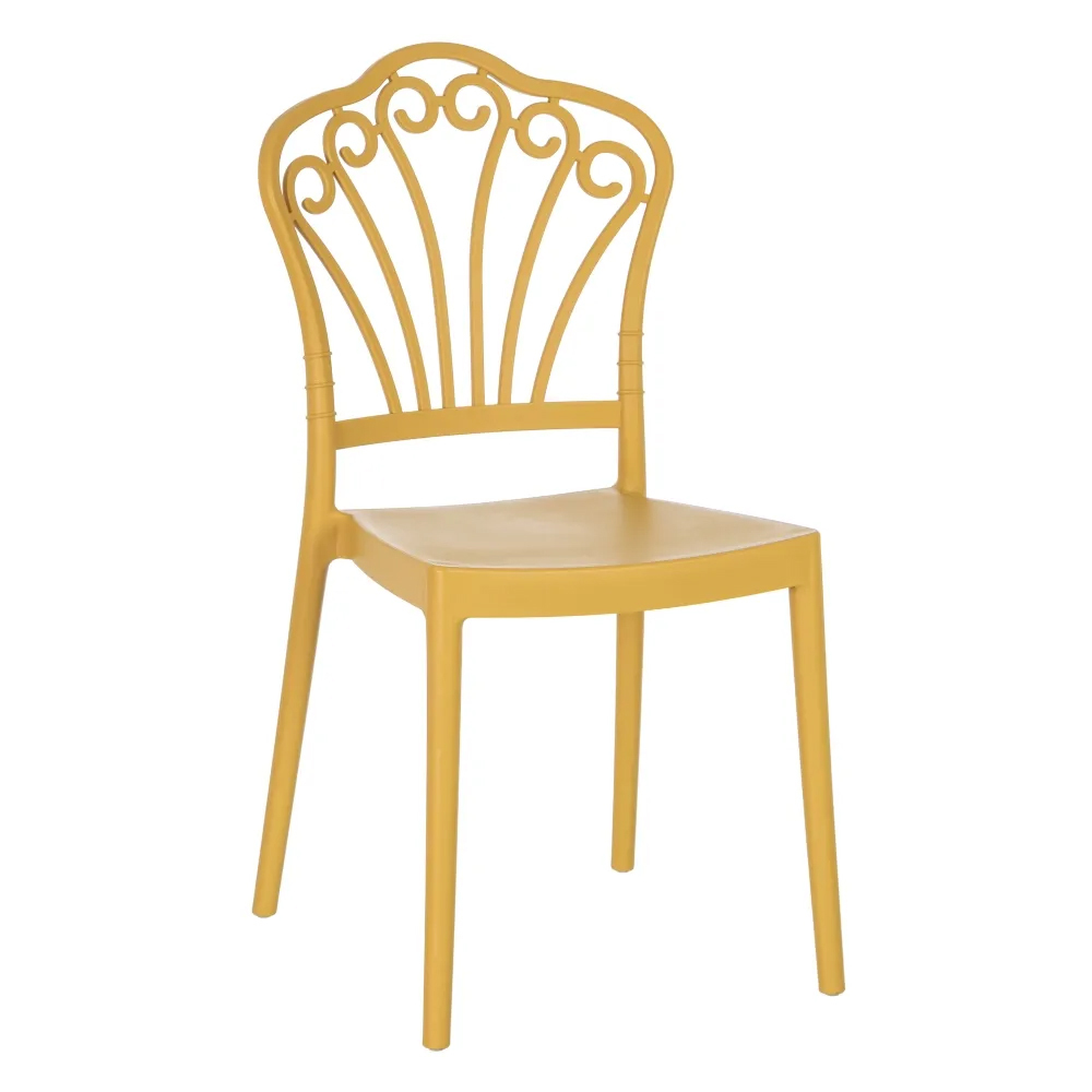 Mustard Plastic Restaurant Chair-PP Chair