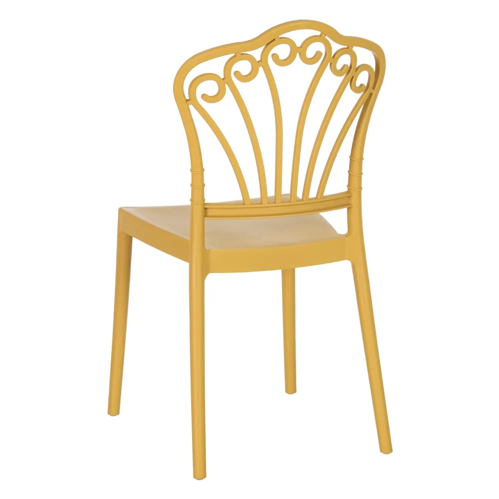 Mustard Plastic Restaurant Chair-PP Chair