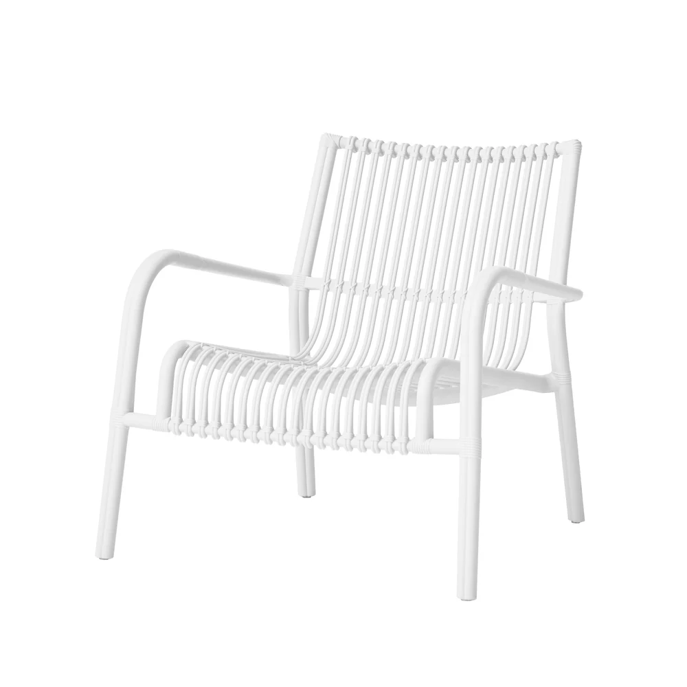 Modern Polypropylene Outdoor Armchair | One Piece Injection Molded Plastic Chair for Patio & Hospitality