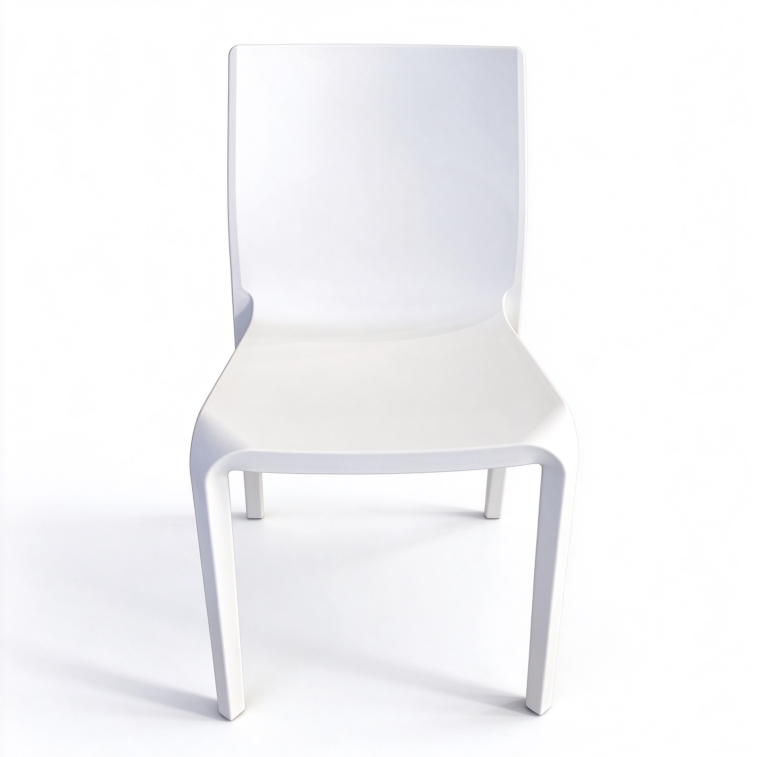 Modern Polypropylene Dining Chair – Minimalist One-Piece Plastic Chair