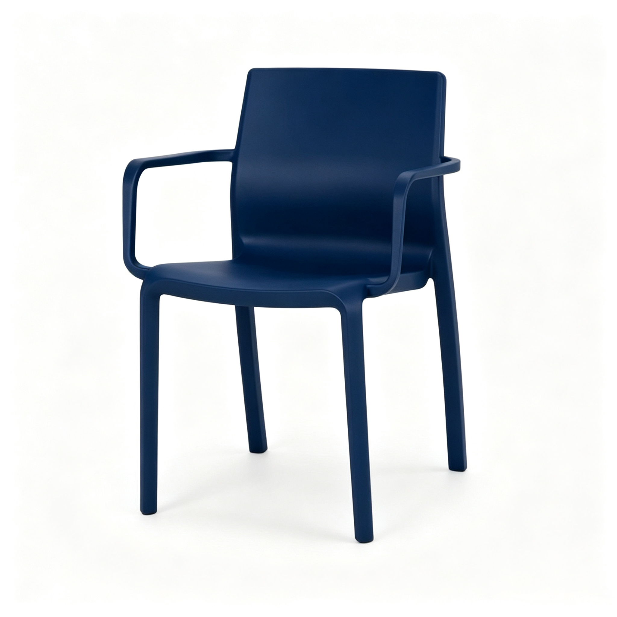 Stackable Monoblock PP Plastic Arm Dining Chair | All-Weather Indoor Outdoor Chair for Cafe, Hotel & Restaurant Wholesale
