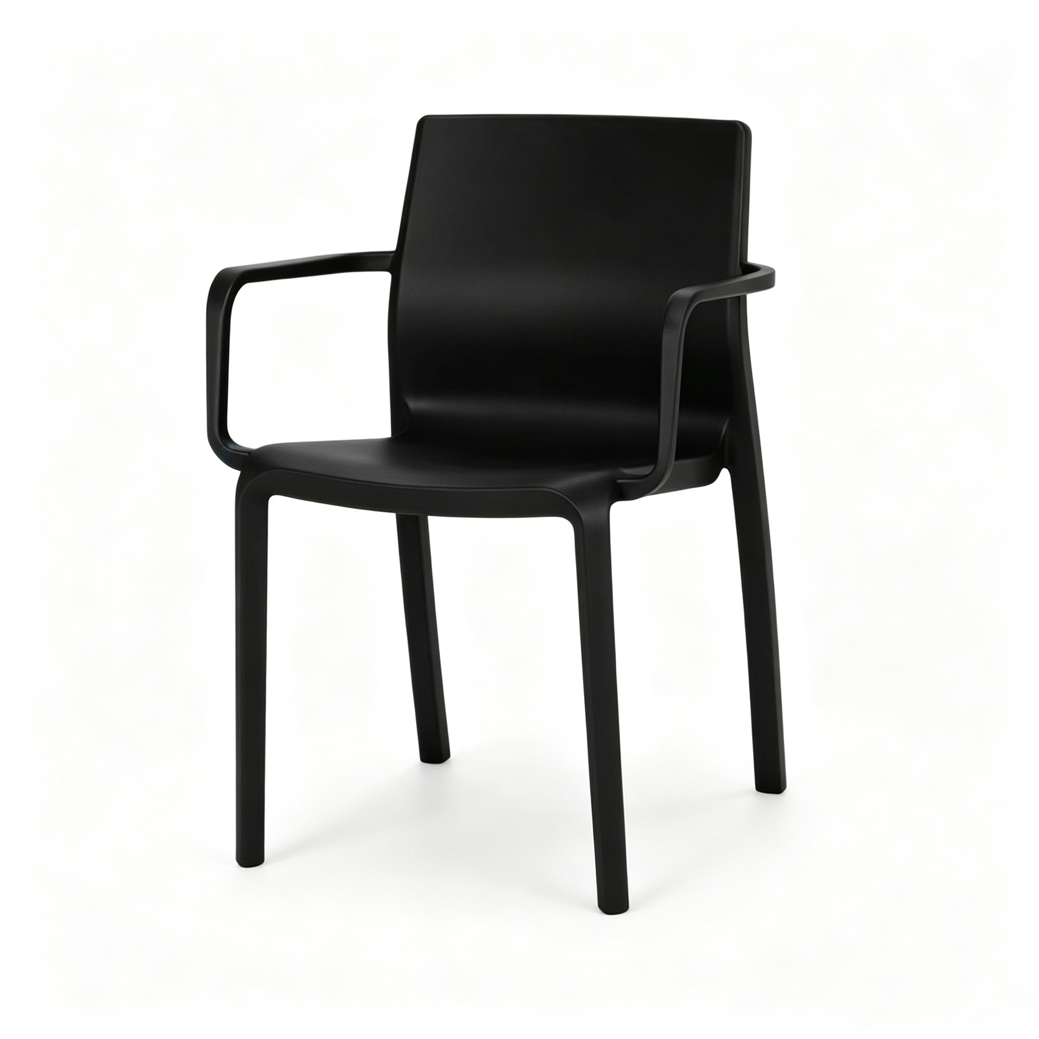 Stackable Monoblock PP Plastic Arm Dining Chair | All-Weather Indoor Outdoor Chair for Cafe, Hotel & Restaurant Wholesale