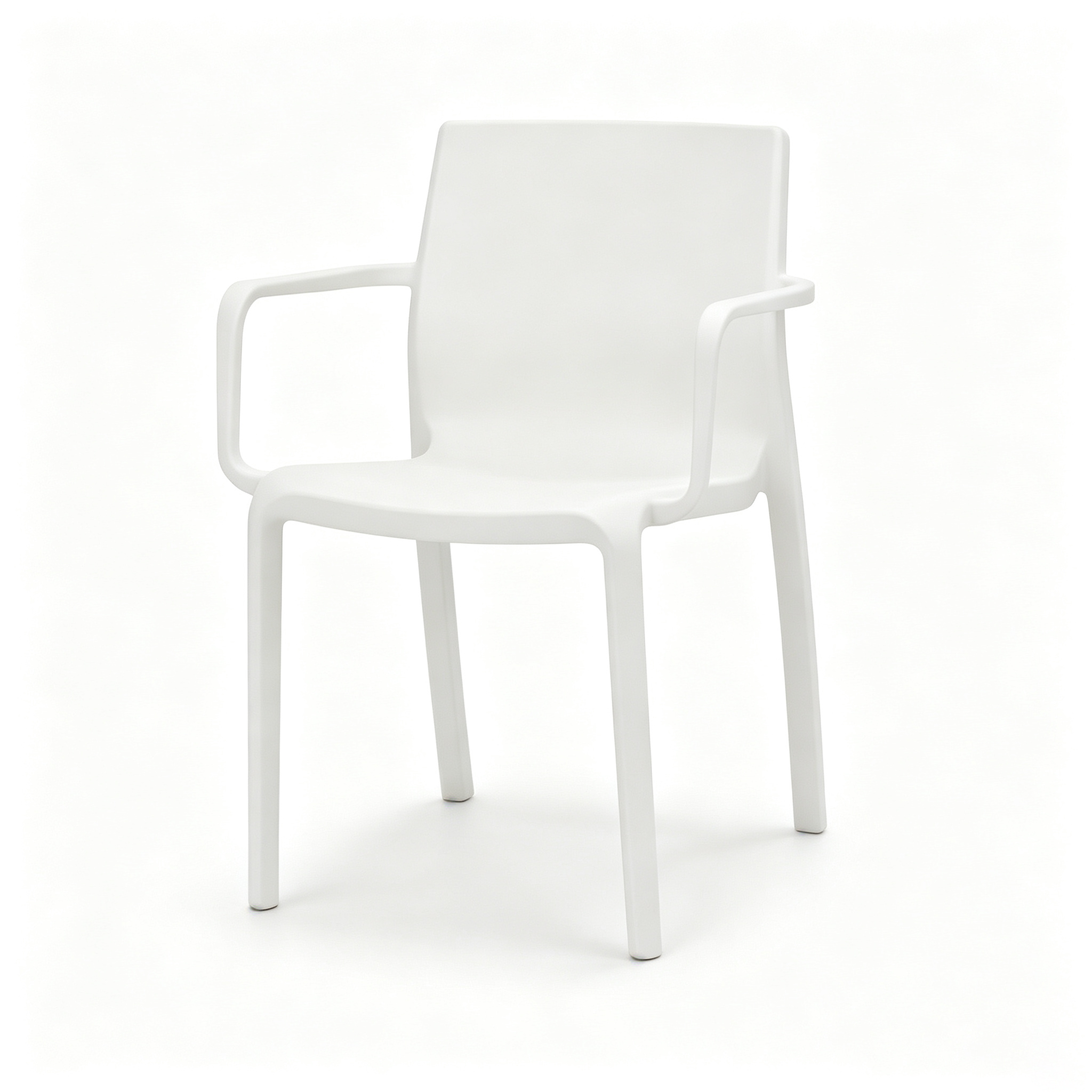 Stackable Monoblock PP Plastic Arm Dining Chair | All-Weather Indoor Outdoor Chair for Cafe, Hotel & Restaurant Wholesale