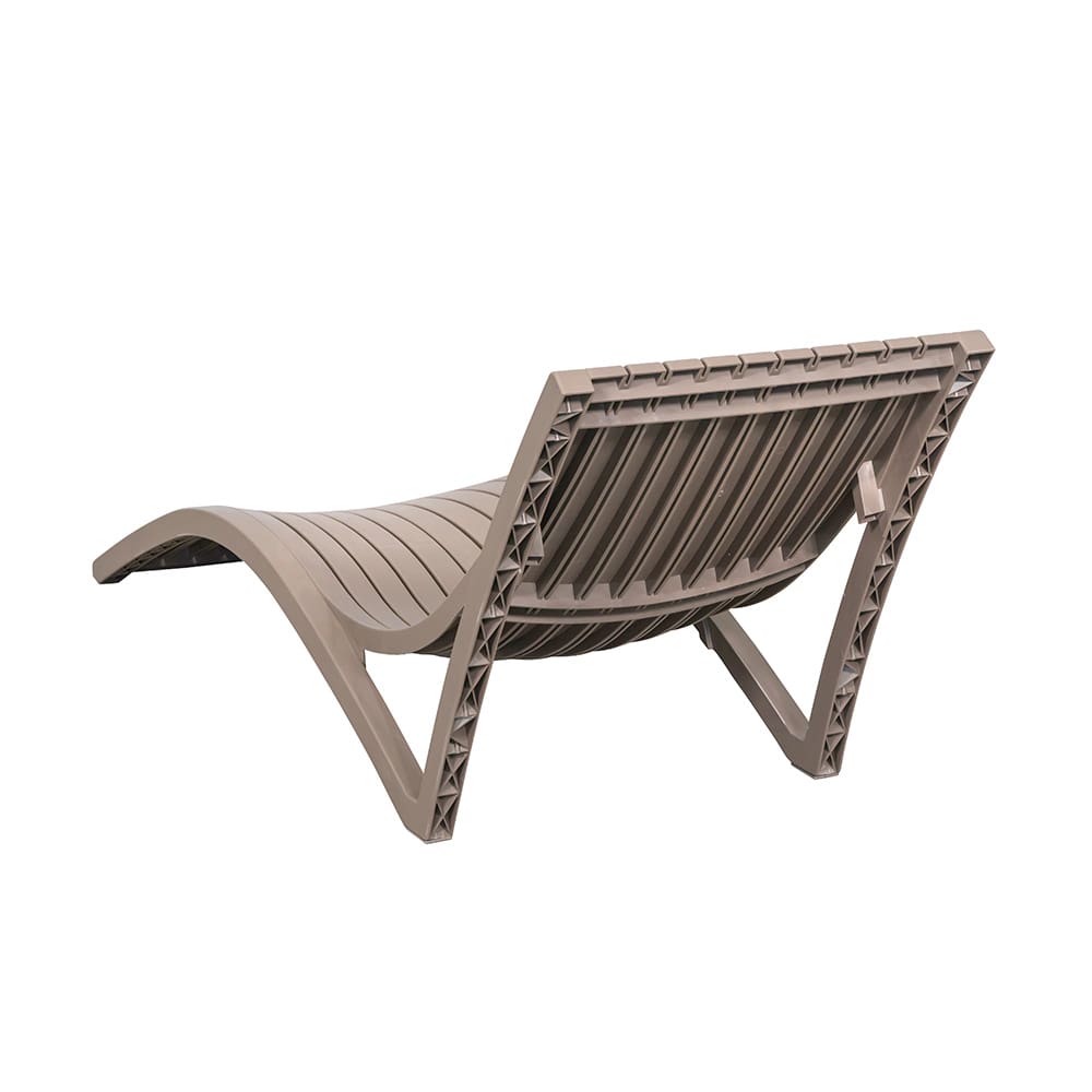 Modern Plastic Sun Lounger – Ergonomic Polypropylene Chaise Lounge for Outdoor Use