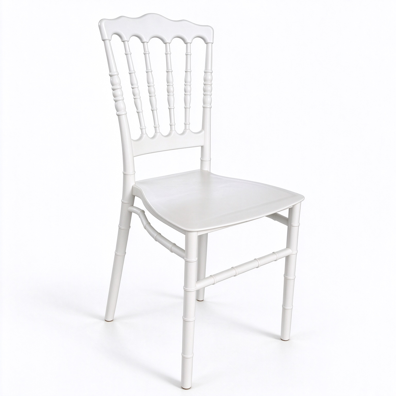 Plastic Chiavari Chair, Stackable Wedding Banquet Event Chair for Hotel, Restaurant, Party Rental & Ceremony Venue