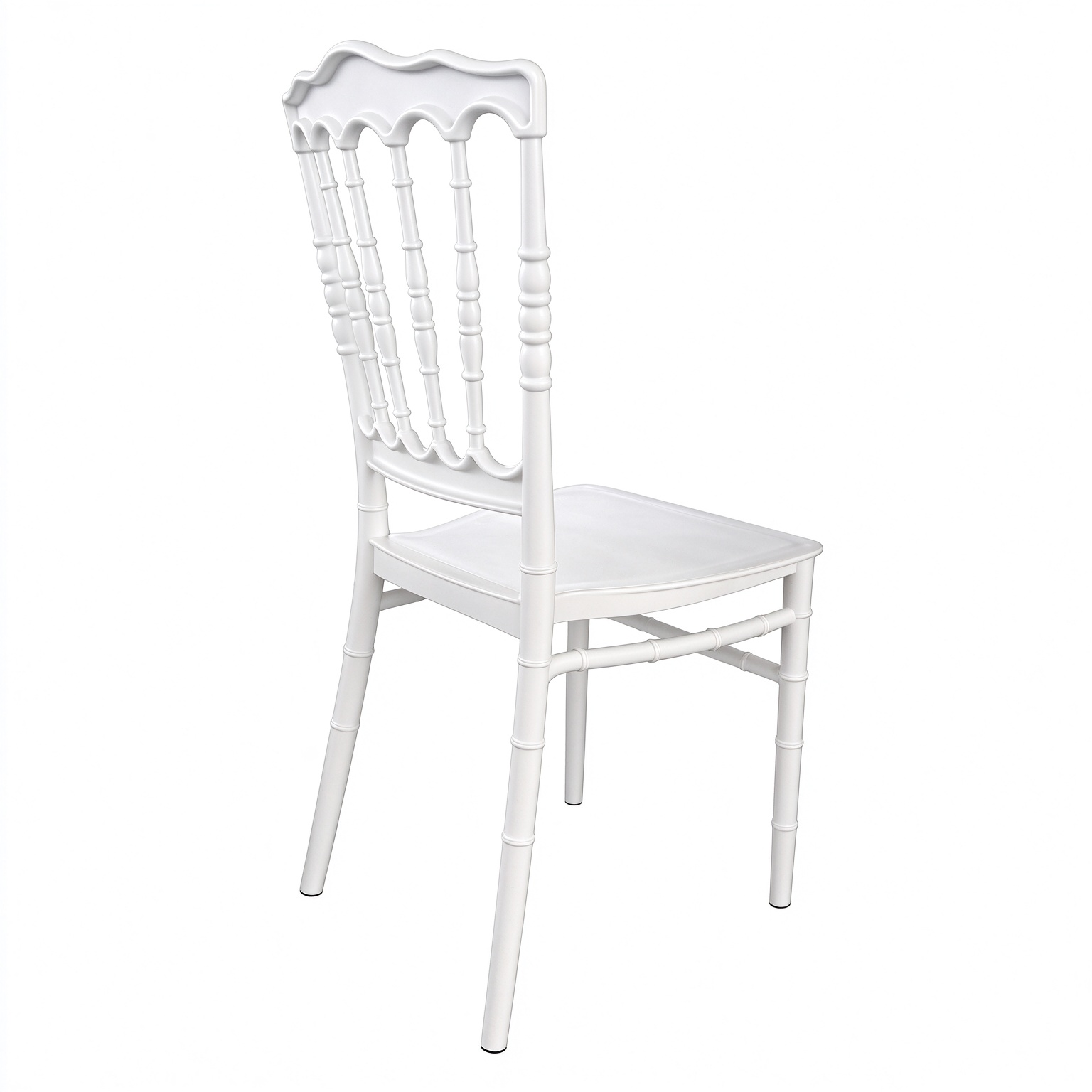 Plastic Chiavari Chair, Stackable Wedding Banquet Event Chair for Hotel, Restaurant, Party Rental & Ceremony Venue