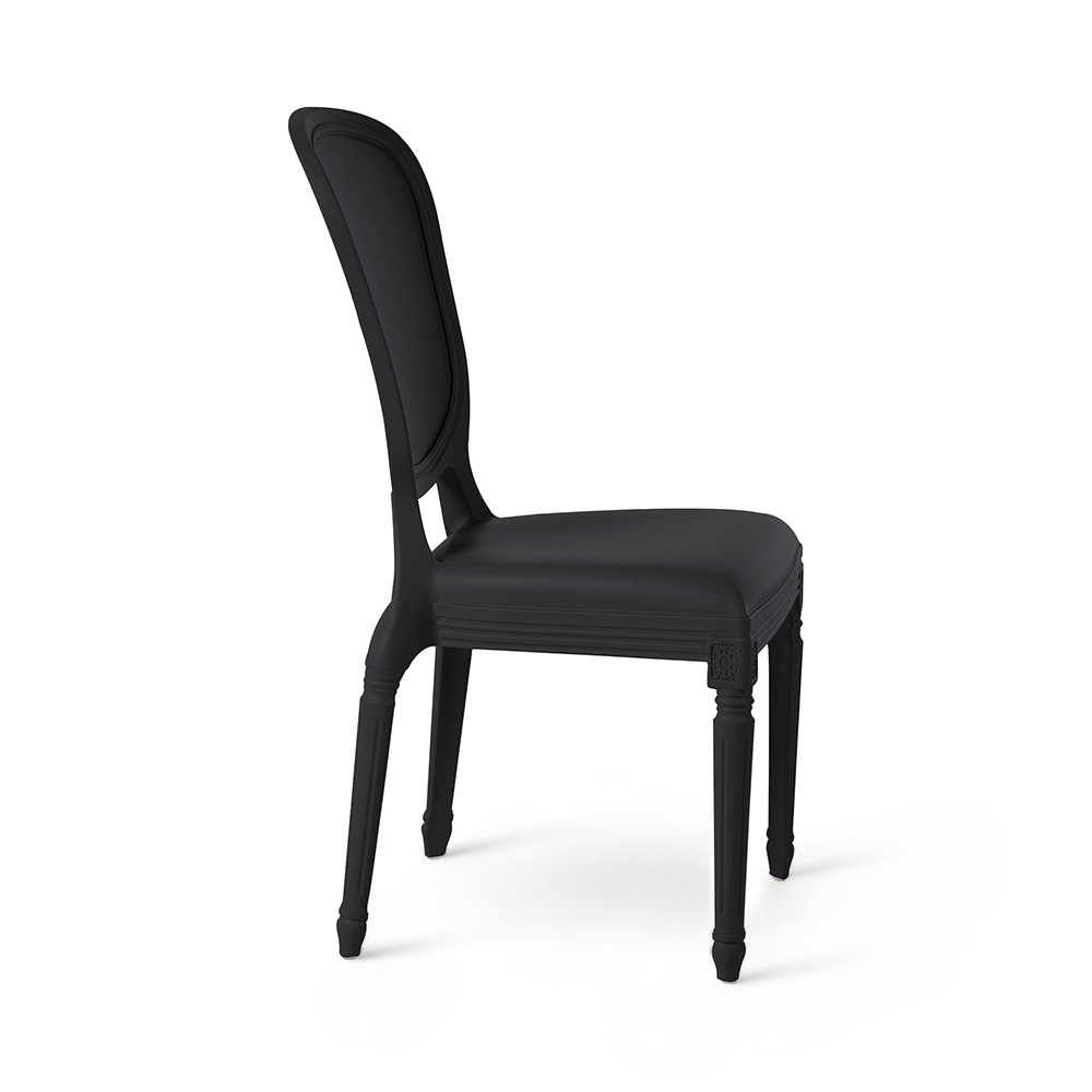 Black Plastic Banquet Dining Chair