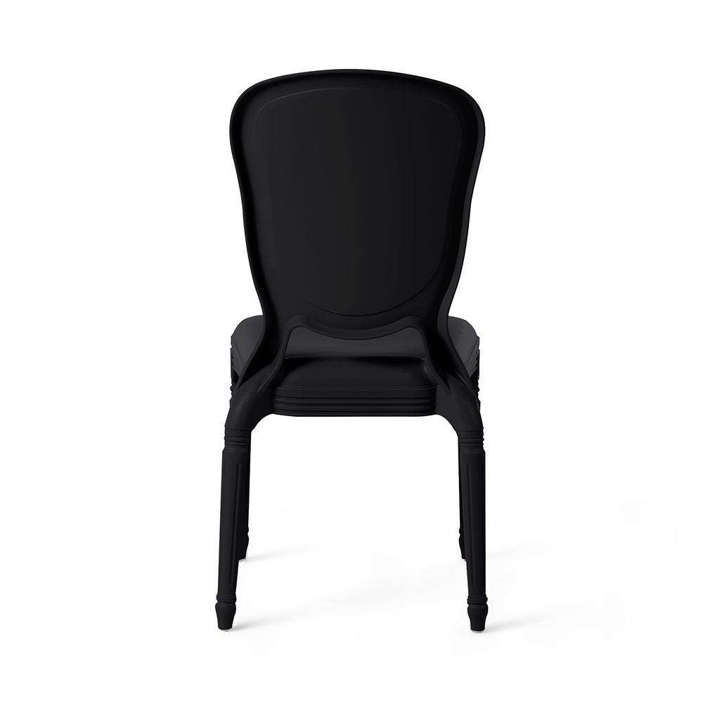 Black Plastic Banquet Dining Chair