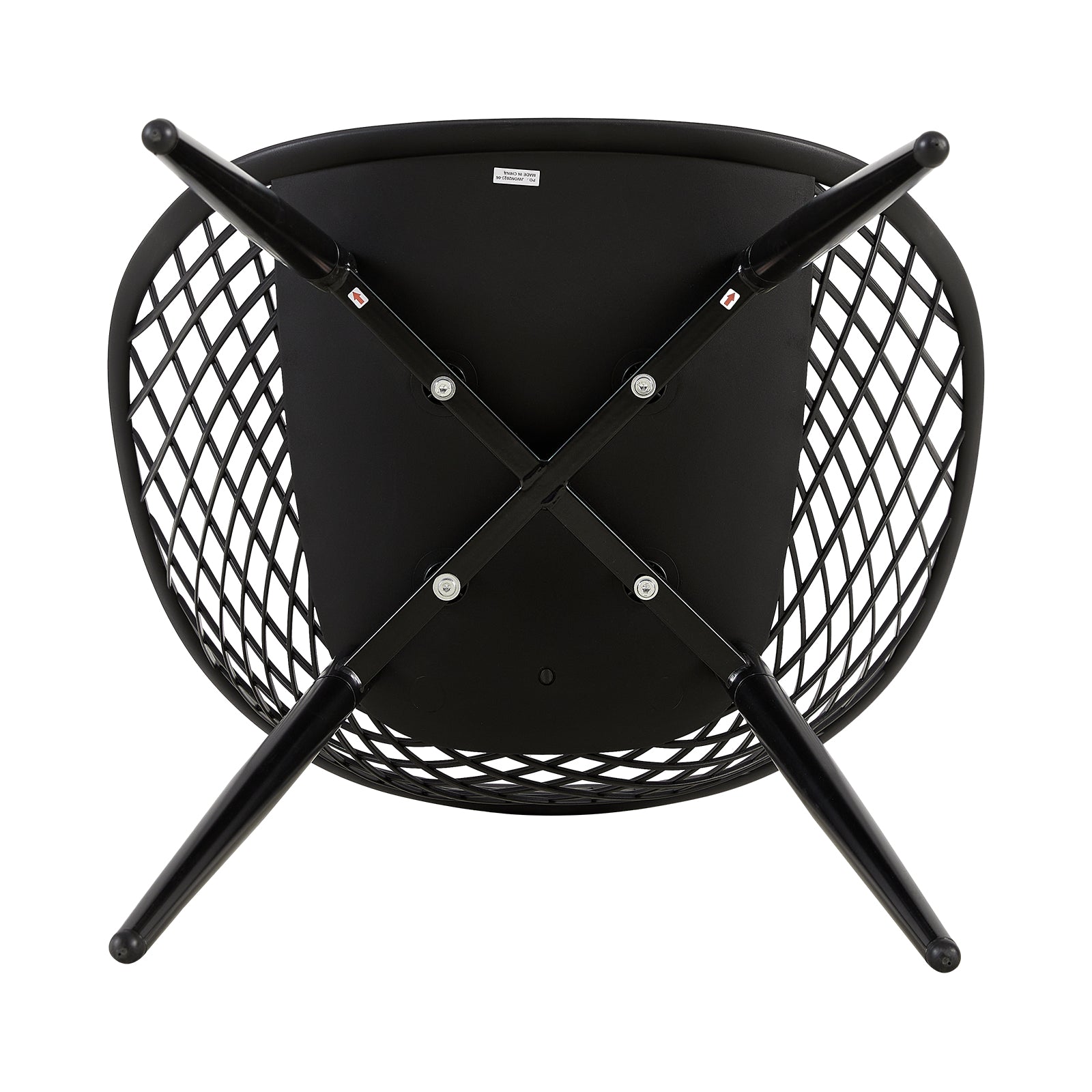 Black Polypropylene Armchair-PP Chair
