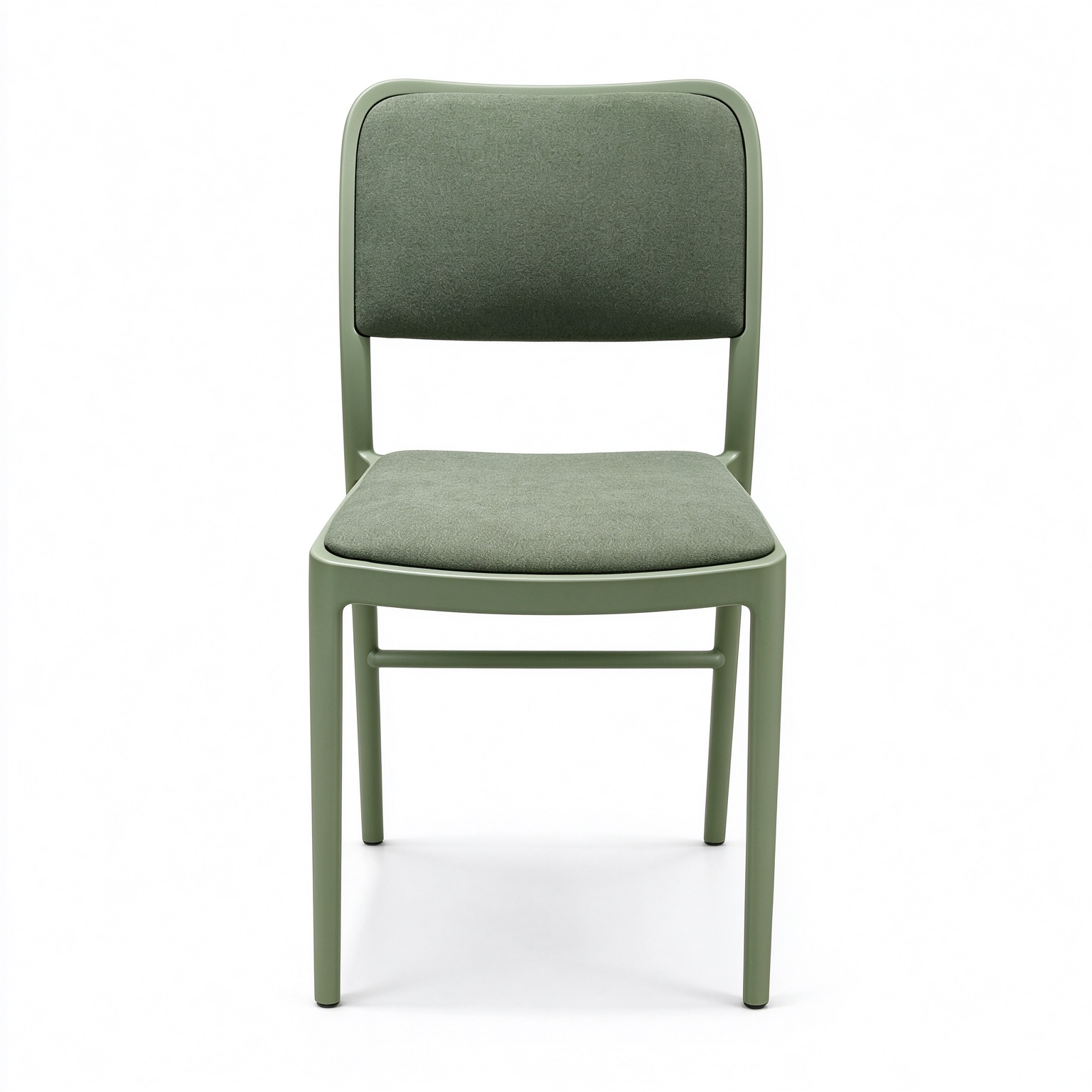 PP Frame Upholstered Dining Chair, Modern Fabric Padded Side Chair for Restaurant, Cafe, Hotel & Indoor Commercial Dining Space