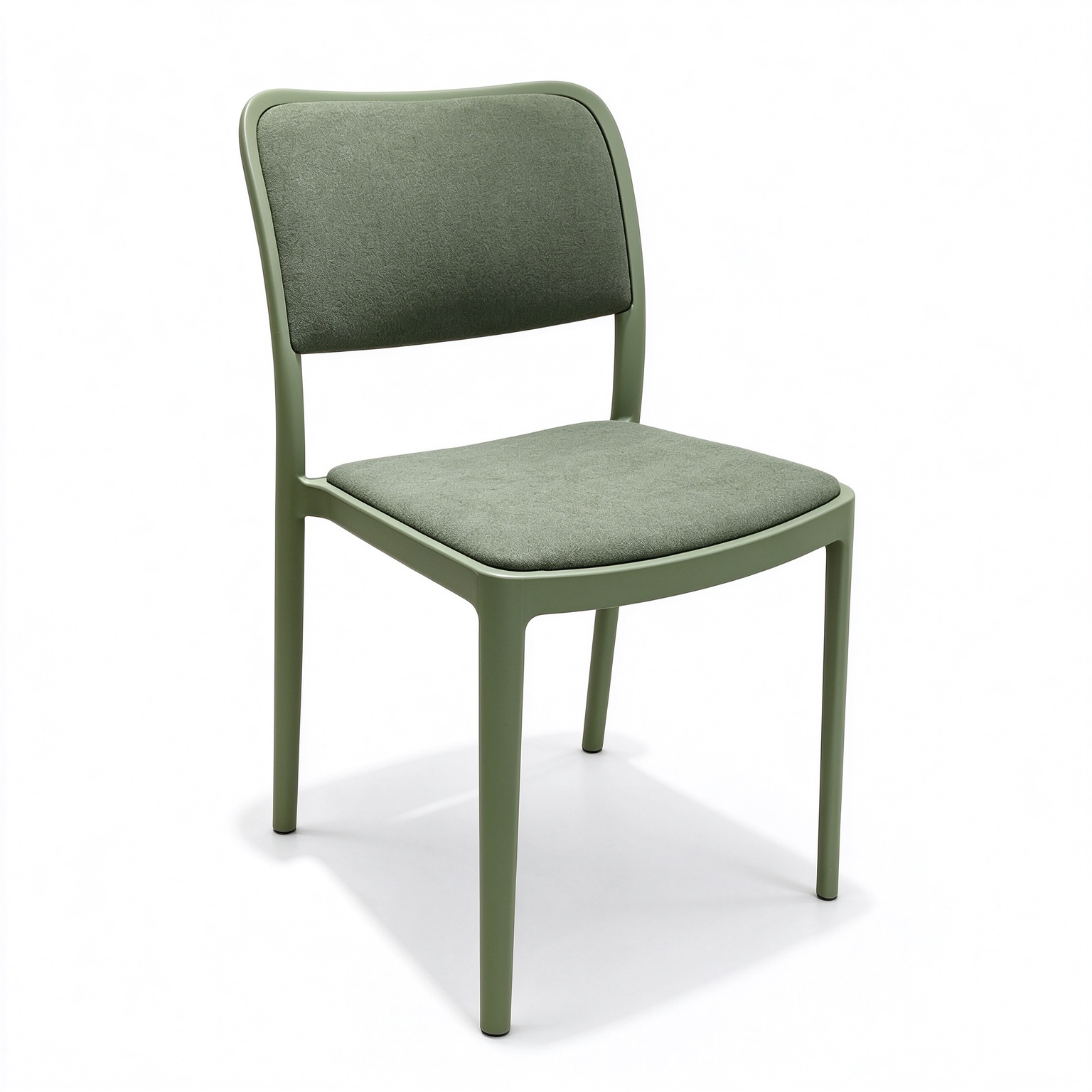 PP Frame Upholstered Dining Chair, Modern Fabric Padded Side Chair for Restaurant, Cafe, Hotel & Indoor Commercial Dining Space-PP Chair