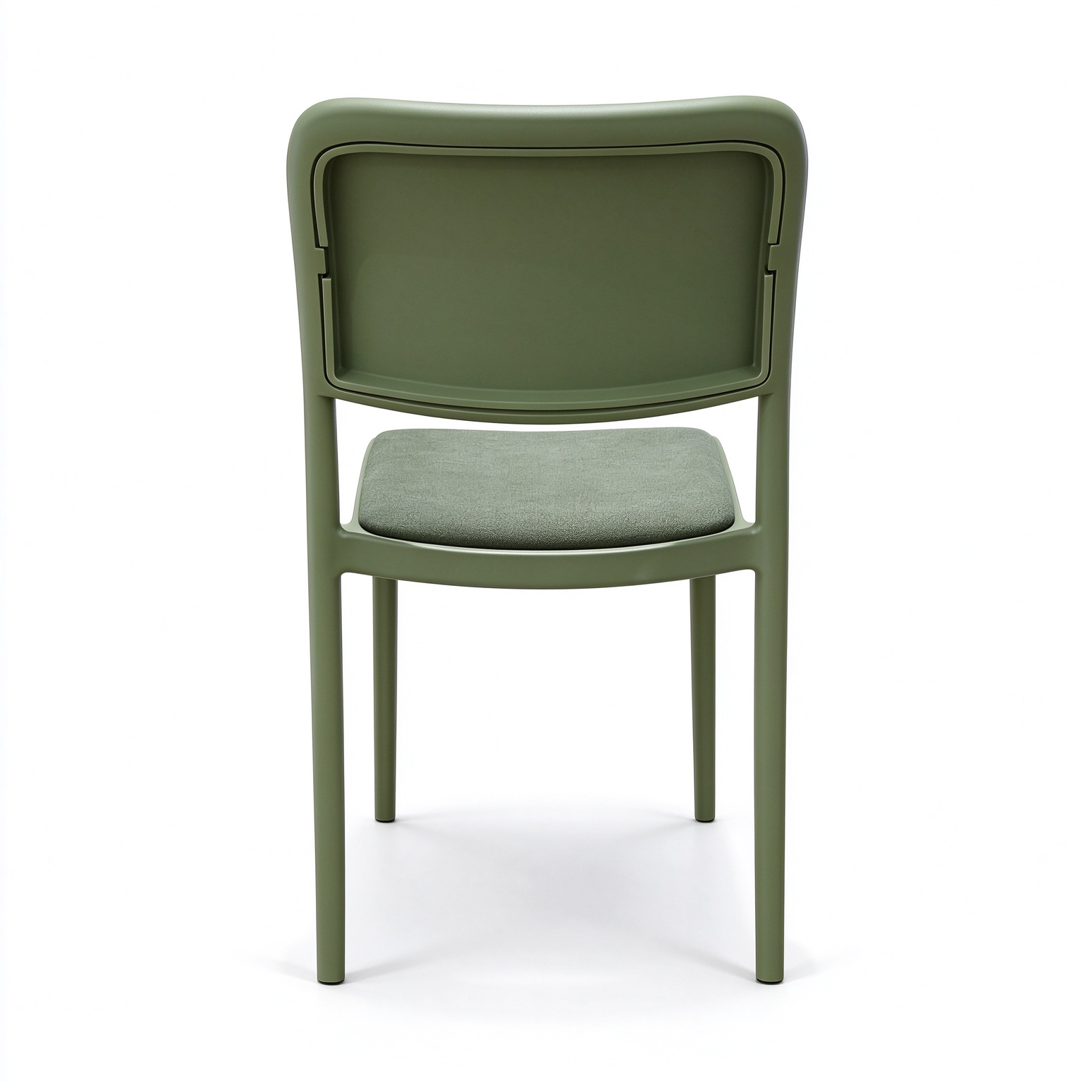 PP Frame Upholstered Dining Chair, Modern Fabric Padded Side Chair for Restaurant, Cafe, Hotel & Indoor Commercial Dining Space