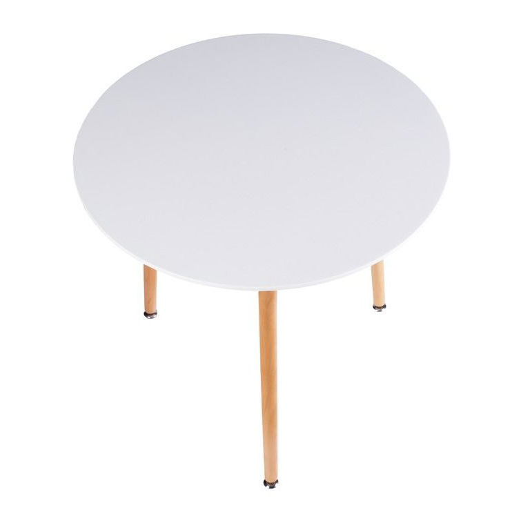 Nordic Round White MDF Dining Table-PP Chair