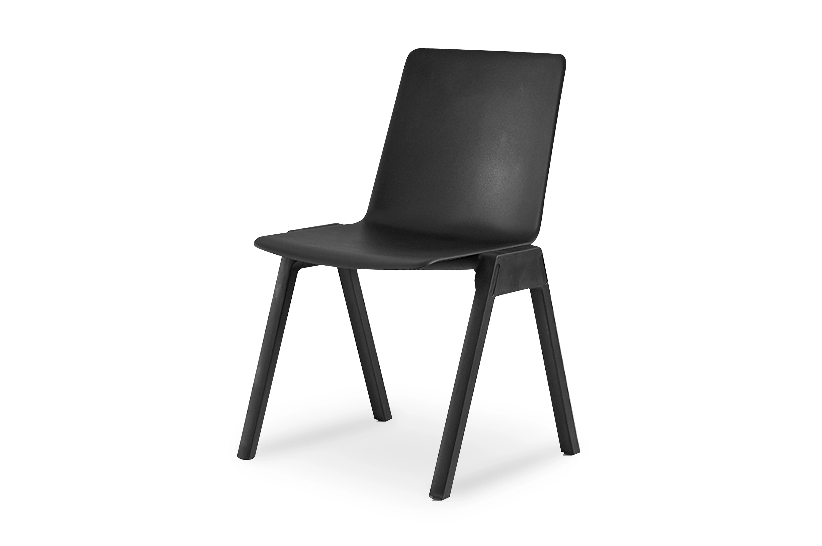 Minimalist Solid PP Armless Dining Chair Split Assembled Non-Stackable Plastic Side Chair for Restaurant Office Hotel Wholesale