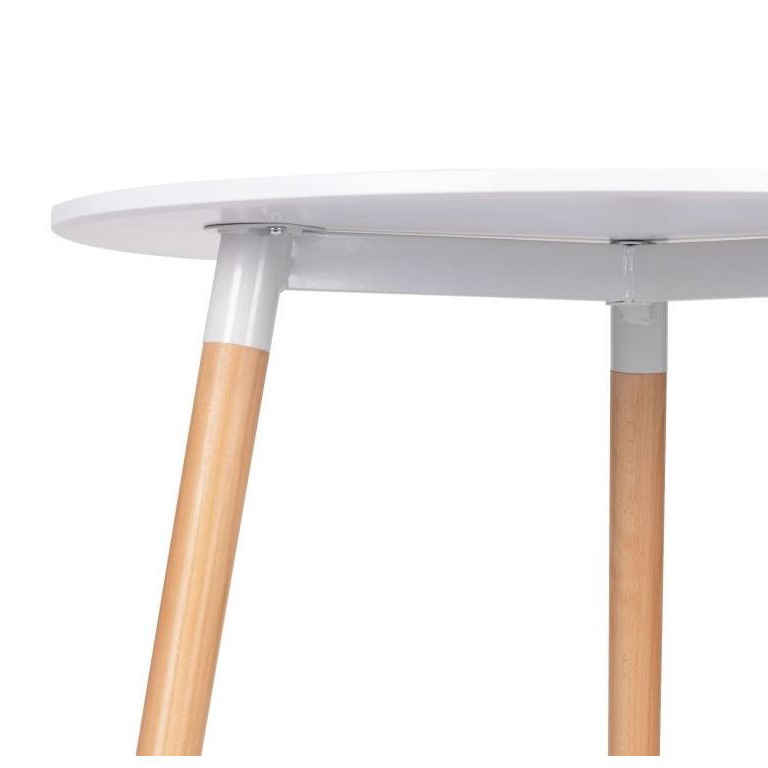 Nordic Round White MDF Dining Table-PP Chair