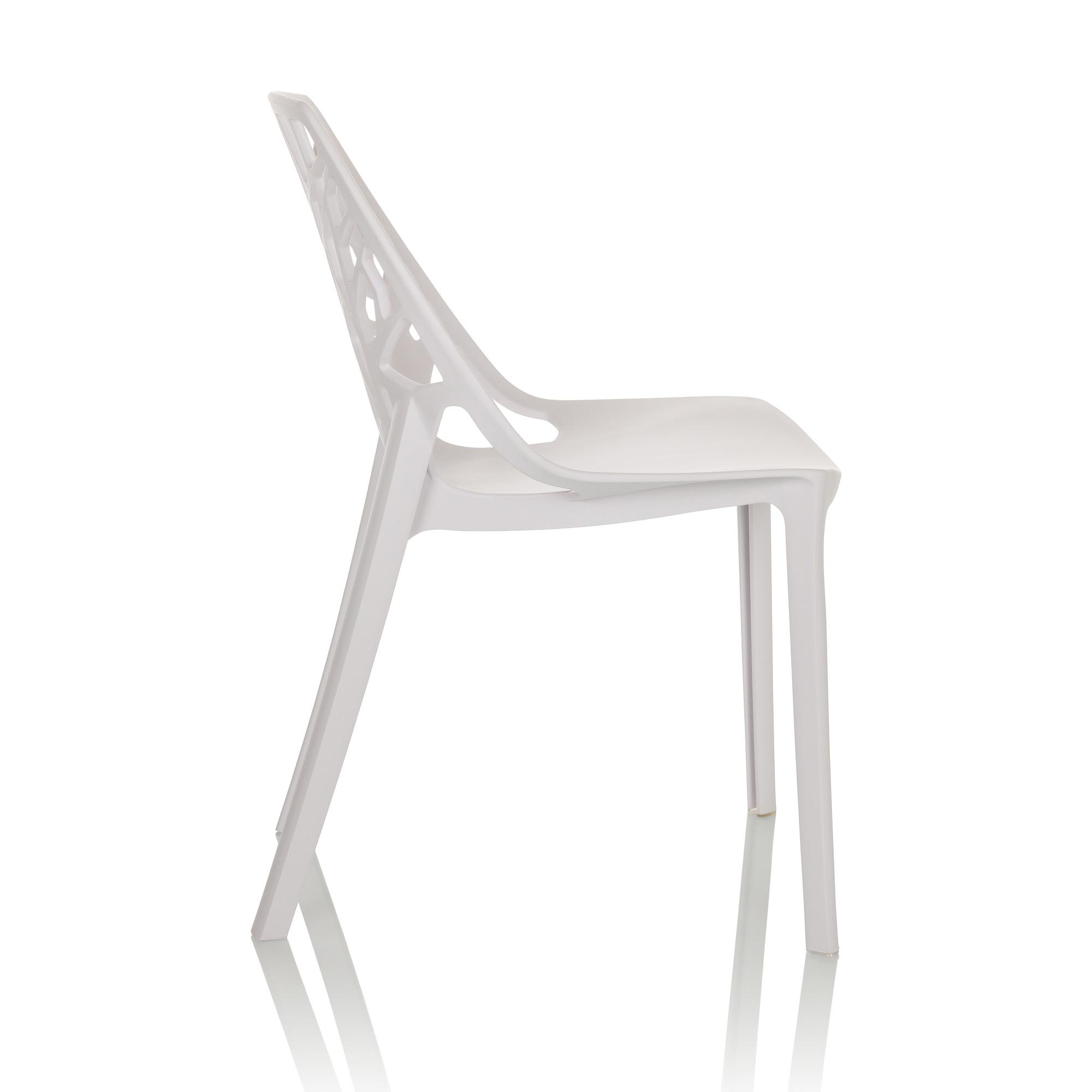 One-Piece Molded Tree Branch Hollow Cutout PP Armless Dining Chair Stackable Breathable Plastic Side Chair for Cafe Restaurant Hotel Wholesale