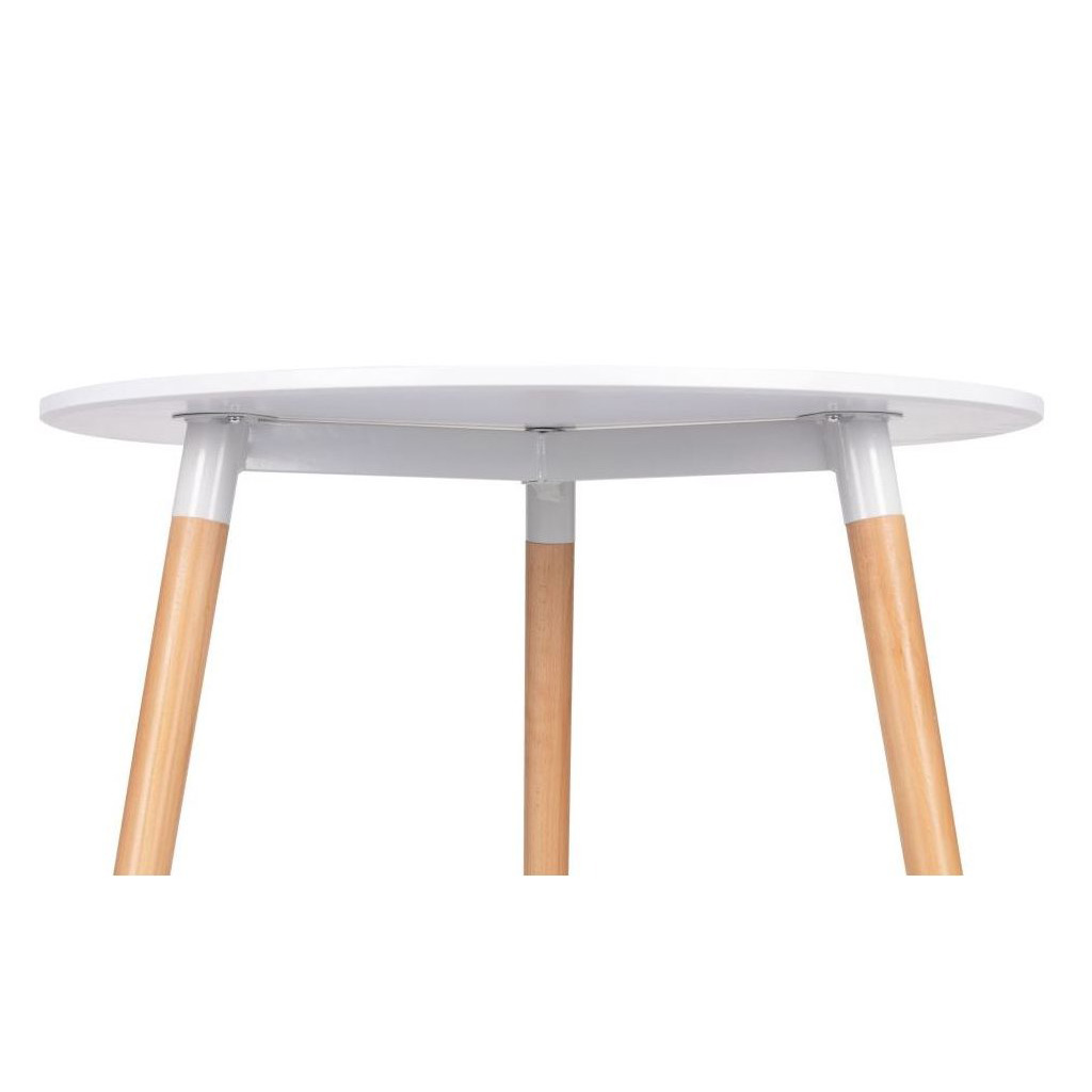 Nordic Round White MDF Dining Table-PP Chair