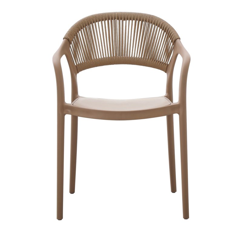 Taupe Outdoor Rope Plastic Chair-PP Chair