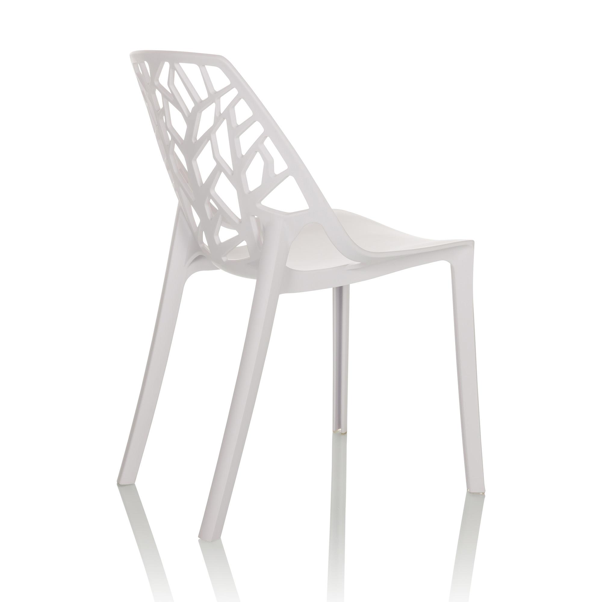 One-Piece Molded Tree Branch Hollow Cutout PP Armless Dining Chair Stackable Breathable Plastic Side Chair for Cafe Restaurant Hotel Wholesale