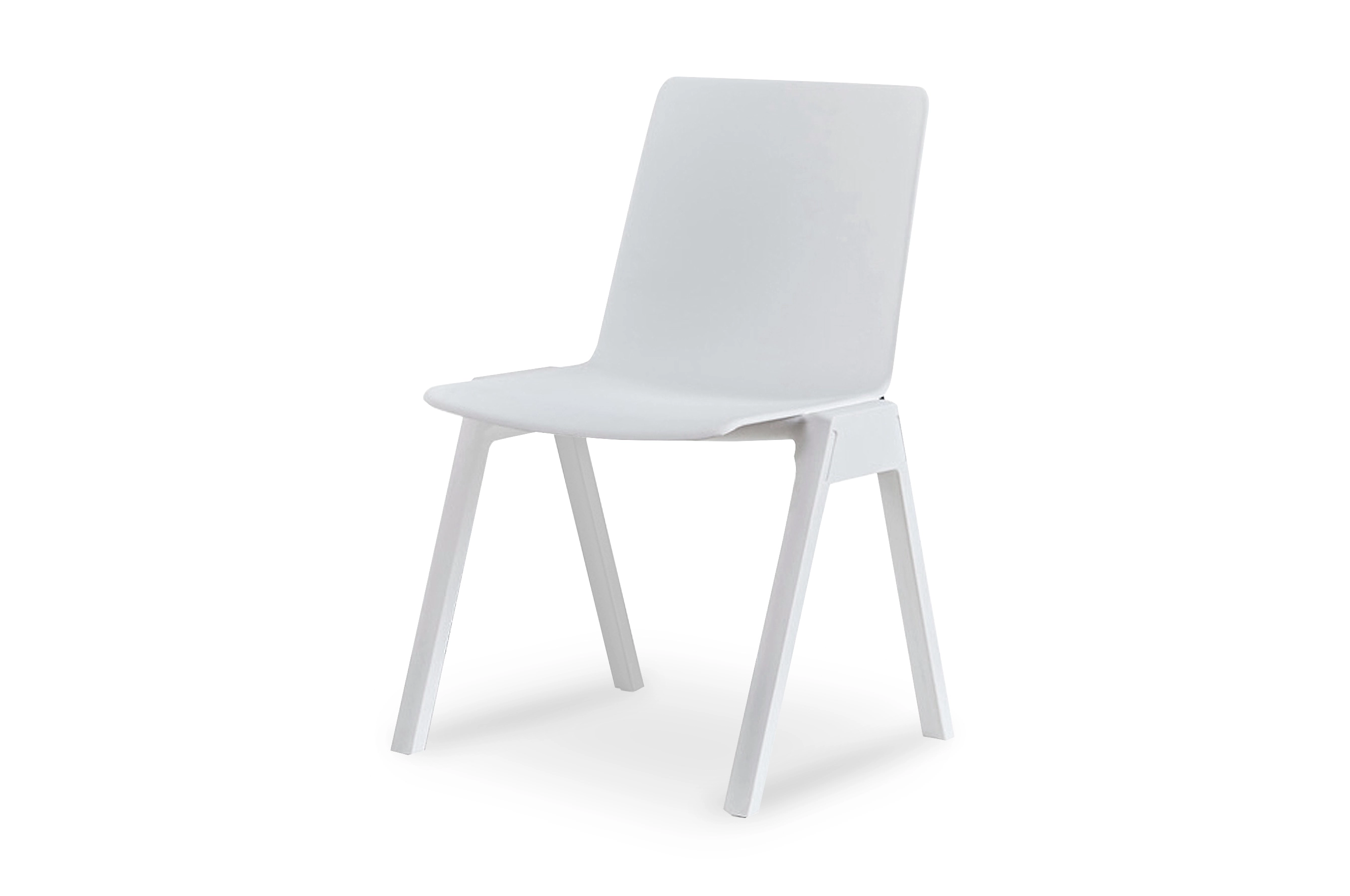 Minimalist Solid PP Armless Dining Chair Split Assembled Non-Stackable Plastic Side Chair for Restaurant Office Hotel Wholesale