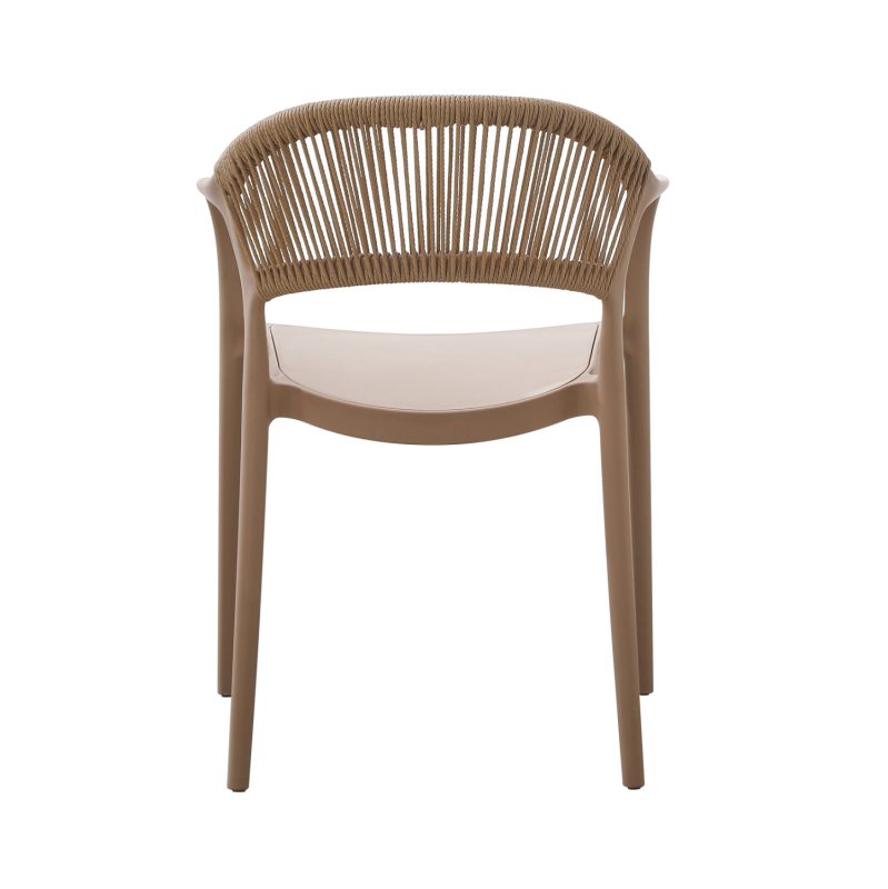 Taupe Outdoor Rope Plastic Chair-PP Chair