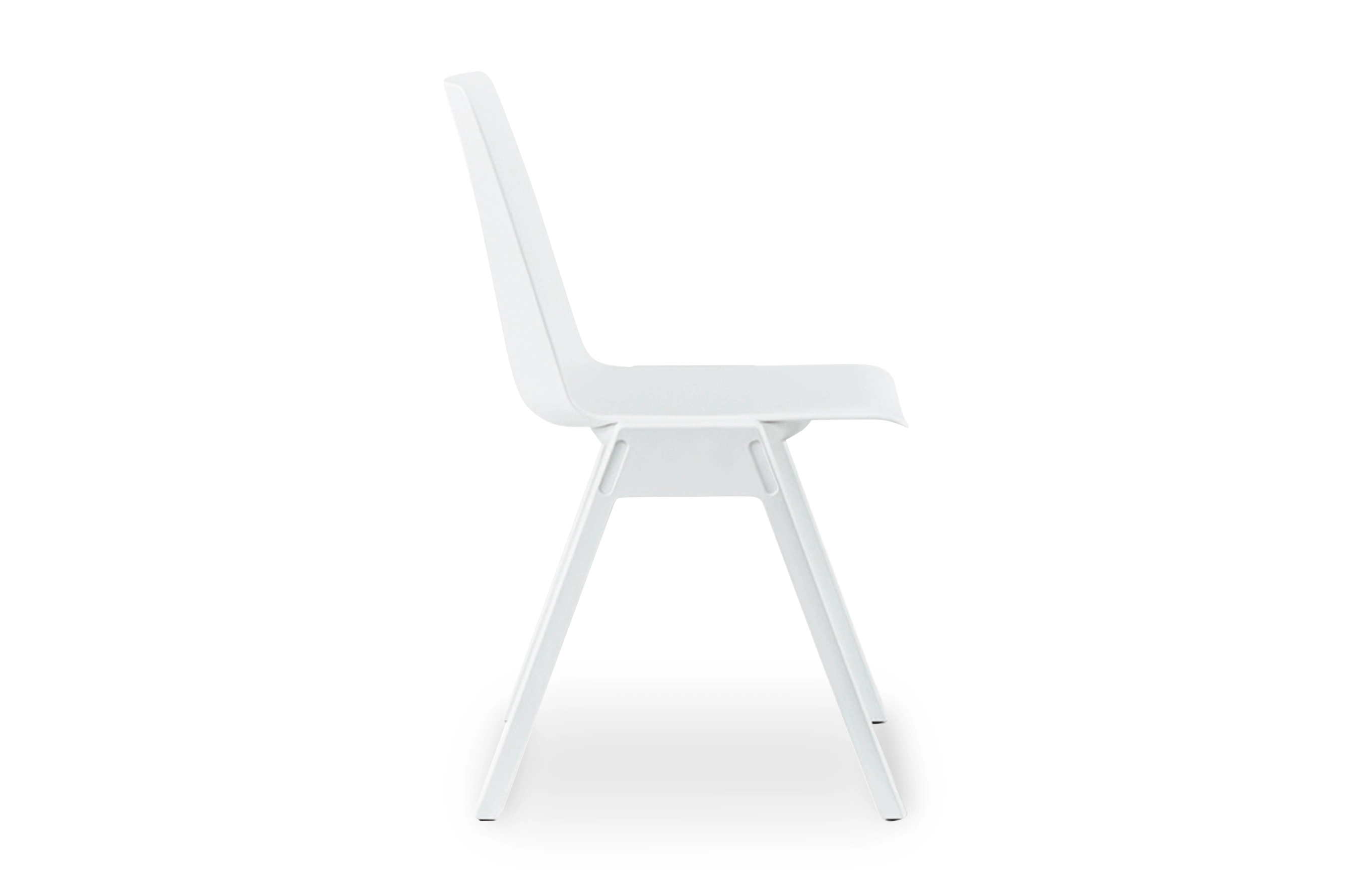 Minimalist Solid PP Armless Dining Chair Split Assembled Non-Stackable Plastic Side Chair for Restaurant Office Hotel Wholesale