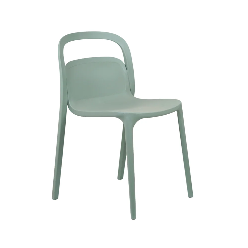 Green Plastic Side Chair