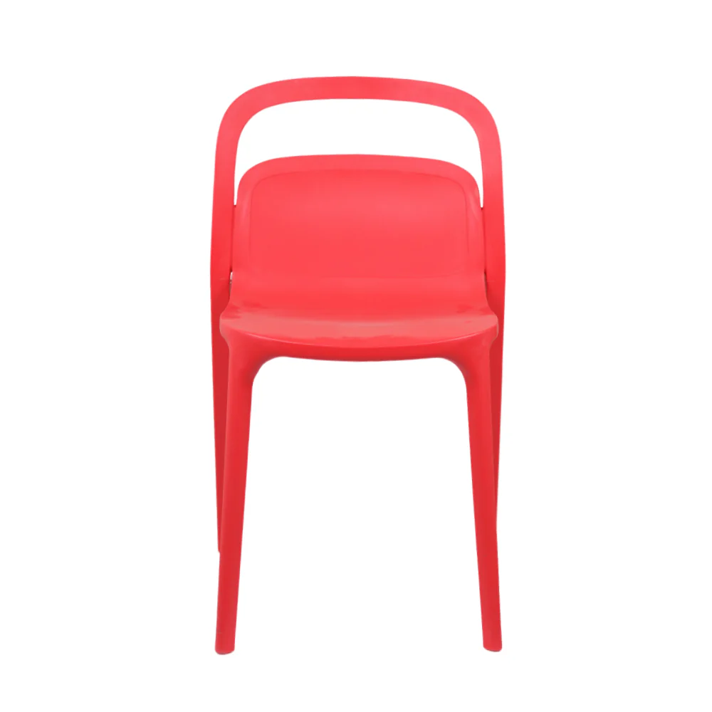 Red Plastic Side Chair
