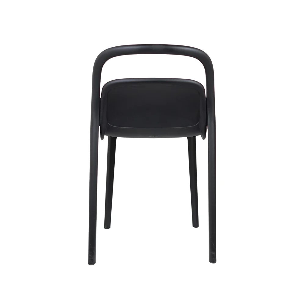 Black Plastic Side Chair