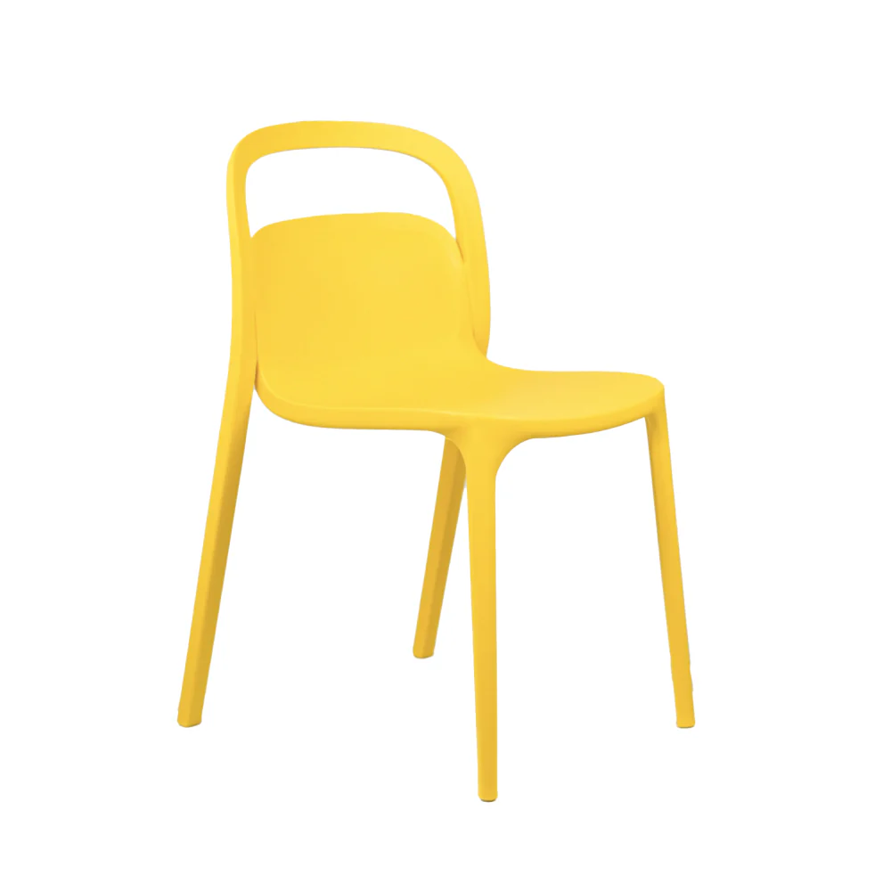 Yellow Plastic Side Chair