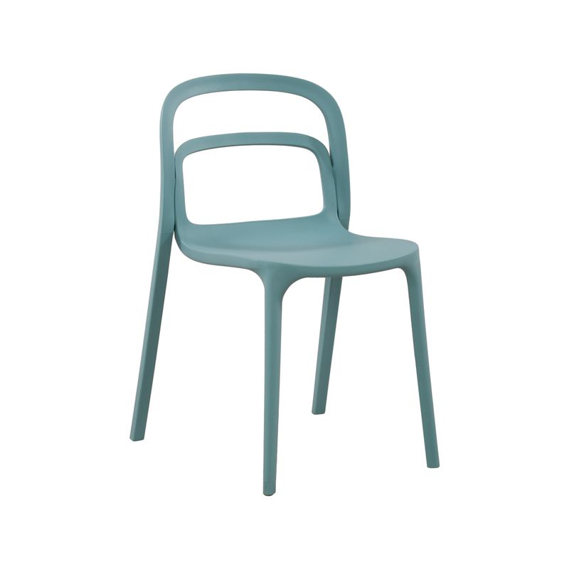 Deep Blue Plastic Dining Chair