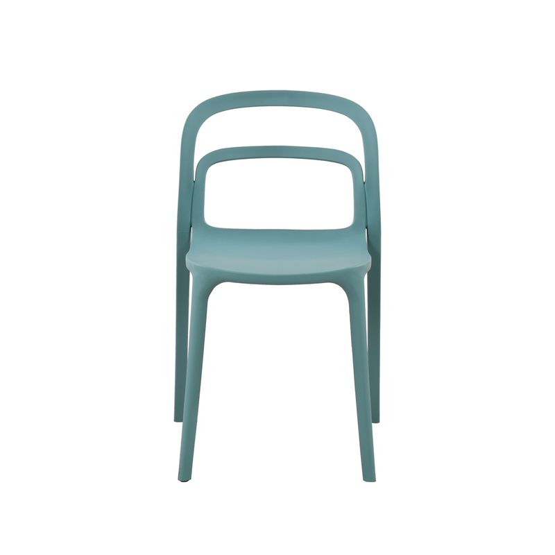 Deep Blue Plastic Dining Chair