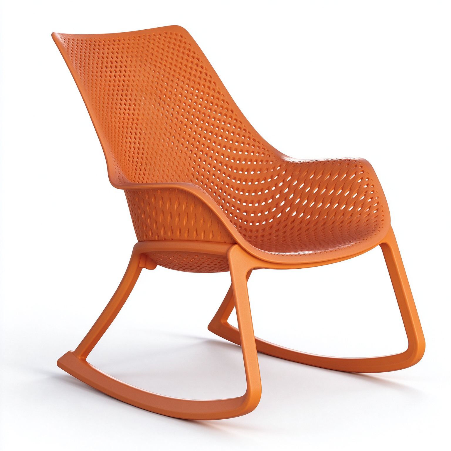 Modern PP Plastic Rocking Chair – Injection Molded Outdoor Lounge Chair