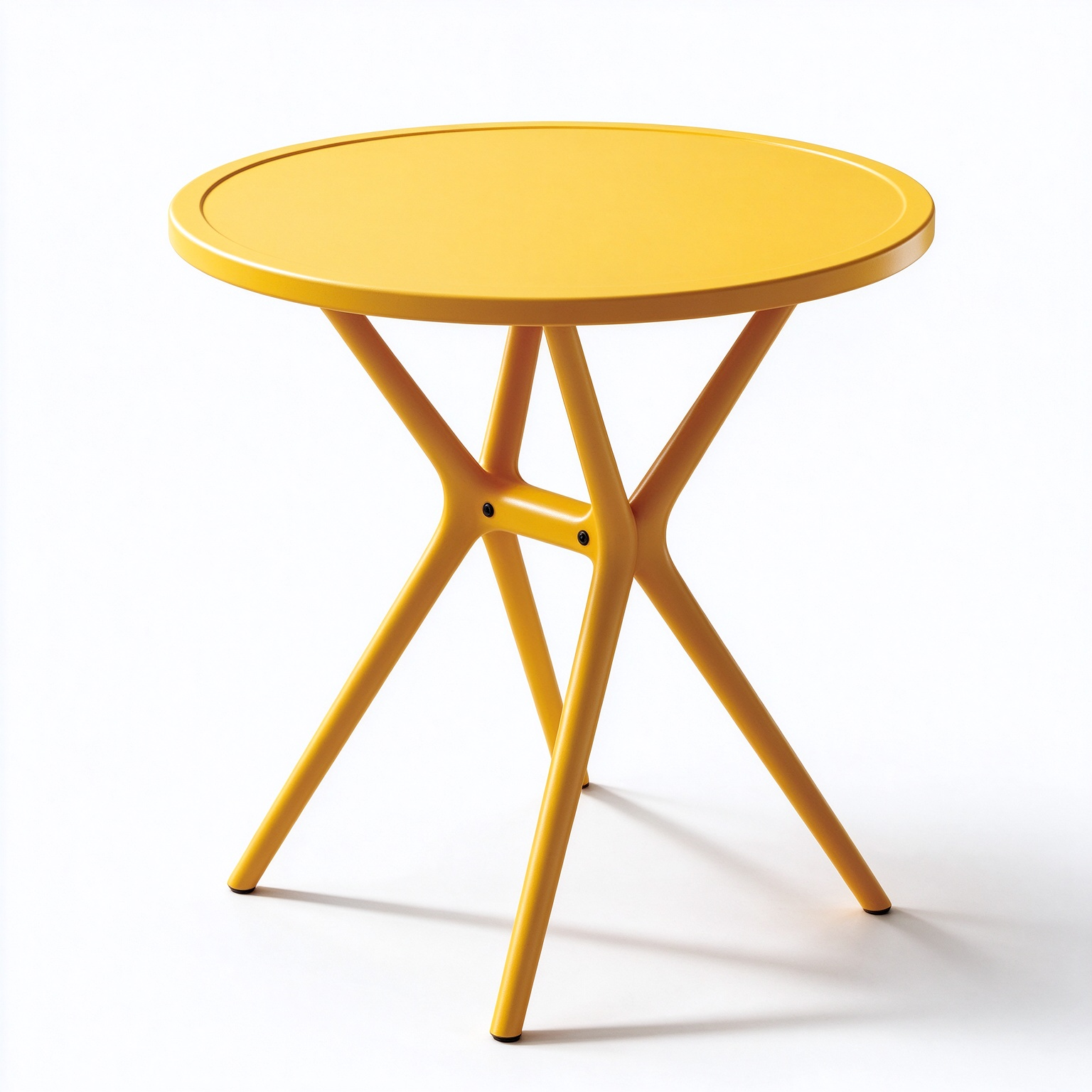 Round Outdoor Table | Plastic X Frame Patio Bistro Table